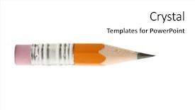  Presentation with yellow - Amazing presentation design having lifespan - pencil - short yellow backdrop and a  colored foreground