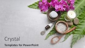  Presentation with spa concept - PPT layouts with lifestyle-and-healthy-concept-spa background and a  colored foreground