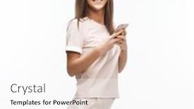  Presentation with casual young people - Presentation design consisting of lifestyle-and-people-concept-young background and a  colored foreground