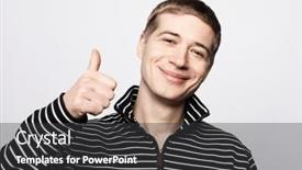  Presentation with body language - Presentation theme with lifestyle-body-language-and-people background and a dark gray colored foreground