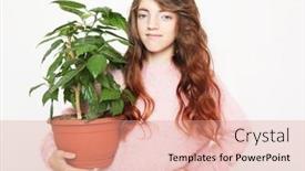  Presentation with children hands - Colorful PPT theme enhanced with lifestyle-childhood-emotion-and-children backdrop and a coral colored foreground