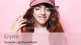  Presentation with music apps - PPT layouts featuring lifestyle-childhood-emotion-and-children background and a lemonade colored foreground