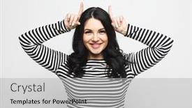  Presentation with body language - Presentation theme having lifestyle-emotion-and-body-language background and a light gray colored foreground