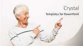  Presentation with old people - Presentation theme featuring lifestyle-emotion-and-old-people background and a white colored foreground