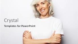  Presentation with old people - Slide deck featuring lifestyle-emotion-and-old-people background and a sky blue colored foreground