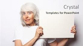  Presentation with old people - PPT layouts having lifestyle-emotion-and-old-people background and a sky blue colored foreground