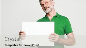  Presentation with old people - PPT theme featuring lifestyle-emotion-and-old-people background and a  colored foreground