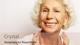  Presentation with old people - Slides enhanced with lifestyle-emotion-and-people-concept background and a coral colored foreground