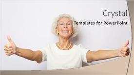  Presentation with emotion - Presentation theme with lifestyle-emotion-and-people-concept background and a white colored foreground