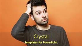  Presentation with color orange - Presentation theme with lifestyle-emotion-and-people-concept background and a tawny brown colored foreground