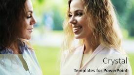  Presentation with love mother - Amazing slide set having lifestyle-family-and-people-concept backdrop and a soft green colored foreground