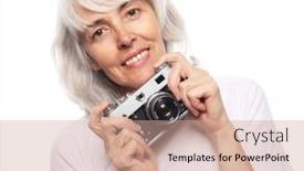  Presentation with elderly people arts and crafts - Beautiful PPT layouts featuring lifestyle-fashion-and-people-comcept backdrop and a coral colored foreground