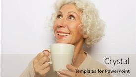  Presentation with beverage tea - Beautiful slides featuring lifestyle-food-and-people-concept backdrop and a coral colored foreground