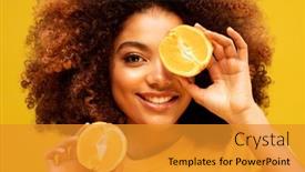  Presentation with dark skin - Slide deck enhanced with lifestyle-food-diet-and-people background and a gold colored foreground