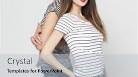  Presentation with casual young people - Slide deck having lifestyle-friendship-and-young-people background and a light gray colored foreground