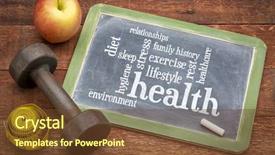  Presentation with family history - Cool new PPT layouts with environment exercise stress relationships sleep backdrop and a tawny brown colored foreground