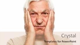  Presentation with old people animated - Presentation design enhanced with lifestyle-health-and-old-people background and a coral colored foreground