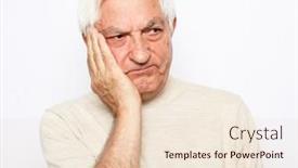  Presentation with old people - Amazing presentation theme having lifestyle-health-and-old-people backdrop and a lemonade colored foreground