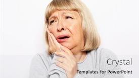  Presentation with old people - PPT theme with lifestyle-health-and-old-people background and a light gray colored foreground