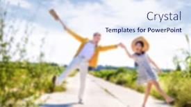  Presentation with multi racial - PPT theme consisting of lifestyle multi racial background concept background and a sky blue colored foreground