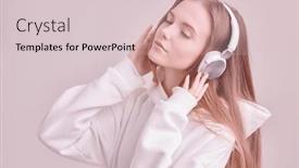  Presentation with youth - PPT theme featuring lifestyle-of-modern-youth-portrait background and a lemonade colored foreground