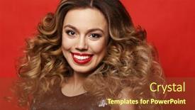  Presentation with luxury lifestyle - Colorful slide set enhanced with lifestyle-party-and-people-concept backdrop and a tawny brown colored foreground