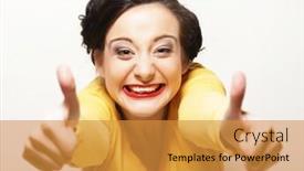  Presentation with lifestyle - Audience pleasing presentation theme consisting of lifestyle-people-and-emotional-concept backdrop and a gold colored foreground