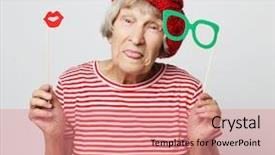  Presentation with party - Beautiful PPT layouts featuring lifestyle people and party concept backdrop and a coral colored foreground