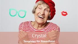  Presentation with lifestyle - Beautiful theme featuring lifestyle-people-and-party-concept backdrop and a coral colored foreground