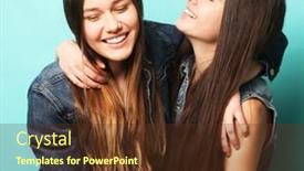  Presentation with teens - Amazing PPT layouts having lifestyle-people-teens-and-friendship backdrop and a tawny brown colored foreground