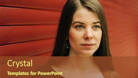  Presentation with long hair - Amazing PPT layouts having lifestyle-portrait-of-real-young backdrop and a tawny brown colored foreground