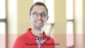  Presentation with university - Presentation design with lifestyle posing students at university classroom background and a red colored foreground