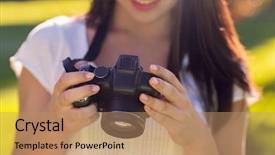  Presentation with vacation - Presentation theme enhanced with hobbies amateur hobby learning - lifestyle summer vacation technology background and a coral colored foreground