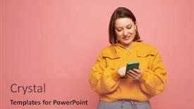  Presentation with gadget - Presentation theme consisting of lifestyle-tehnology-and-modern-old background and a  colored foreground