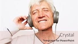  Presentation with old music - Presentation featuring lifestyle-tehnology-and-old-people background and a coral colored foreground