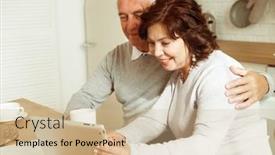  Presentation with old people - PPT layouts featuring lifestyle-tehnology-and-old-people background and a soft green colored foreground