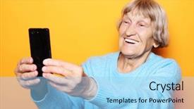  Presentation with blue yellow - Cool new PPT layouts with lifestyle tehnology and people concept backdrop and a light blue colored foreground