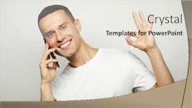  Presentation with tehnology - Cool new presentation with lifestyle-tehnology-and-people-concept backdrop and a white colored foreground