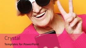  Presentation with tehnology - Beautiful theme featuring lifestyle-tehnology-and-people-concept backdrop and a red colored foreground