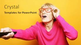  Presentation with tehnology - PPT theme having lifestyle-tehnology-and-people-concept background and a  colored foreground