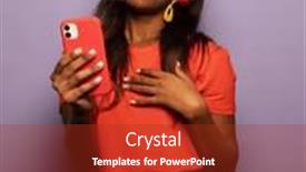  Presentation with tehnology - Theme featuring lifestyle-tehnology-and-people-concept background and a crimson colored foreground