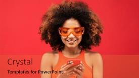  Presentation with tehnology - Theme having lifestyle-tehnology-and-people-concept background and a red colored foreground