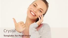  Presentation with tehnology - PPT theme featuring lifestyle-tehnology-and-young-people background and a lemonade colored foreground