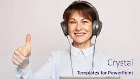  Presentation with lifestyle - Amazing presentation design having lifestyle-tehnoogy-and-people-concept backdrop and a sky blue colored foreground