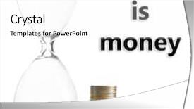  Presentation with monarch butterfly isolated on white - Amazing theme having lifetime - hourglass with coins isolated backdrop and a white colored foreground