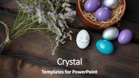  Presentation with easter - Amazing slide deck having lifi - colorful easter eggs smiling white backdrop and a dark gray colored foreground