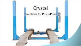  Presentation with lift - Presentation design featuring lift isolated under the white background and a white colored foreground