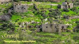  Presentation with israel - Colorful PPT layouts enhanced with lifta-jerusalem-israel backdrop and a tawny brown colored foreground