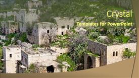  Presentation with israel - Audience pleasing theme consisting of lifta-jerusalem-israel backdrop and a tawny brown colored foreground