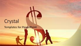  Presentation with successful - Colorful slide deck enhanced with lifting word - cooperate for successful work backdrop and a coral colored foreground